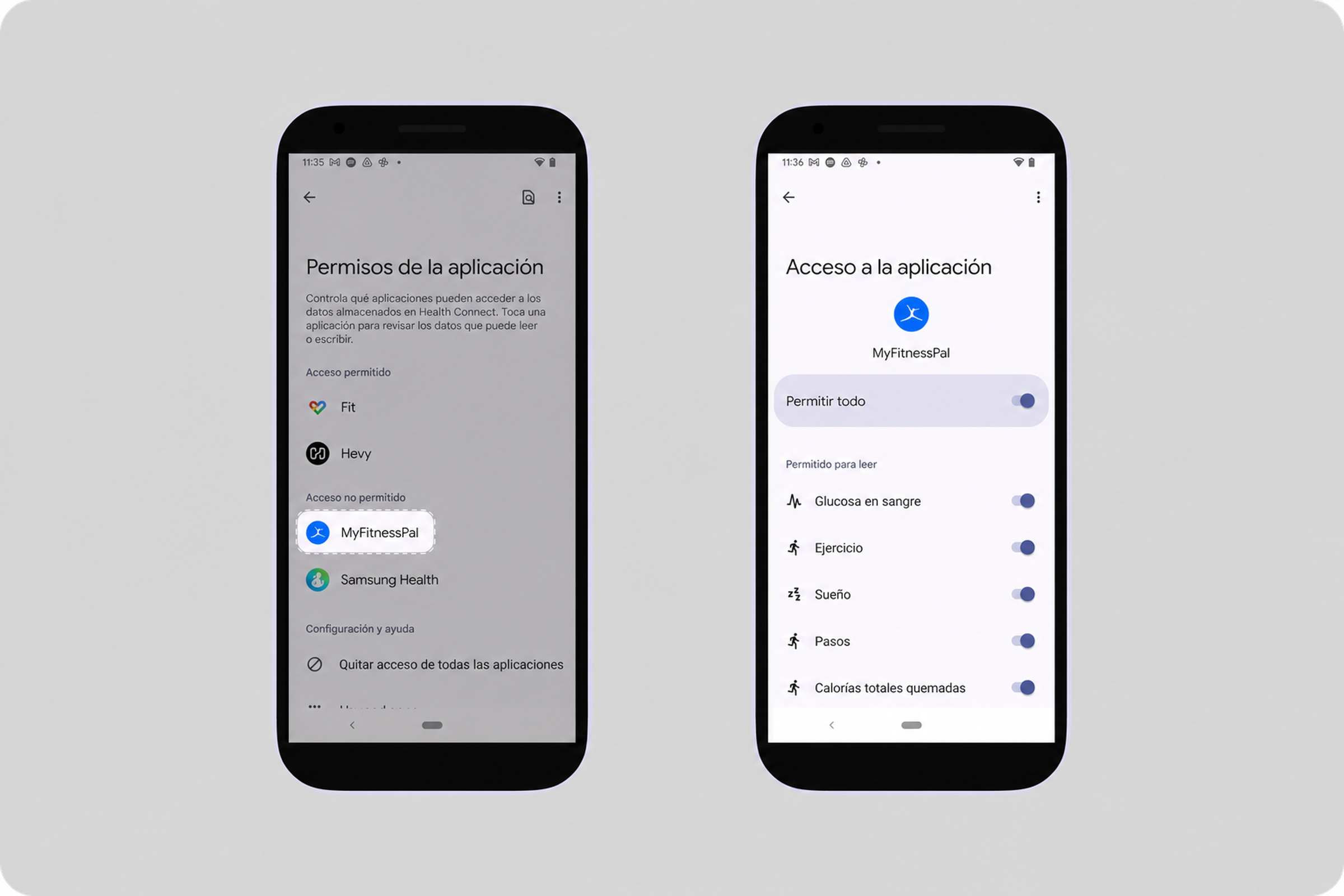 Myfitnesspal - Health connect permissions (1).png
