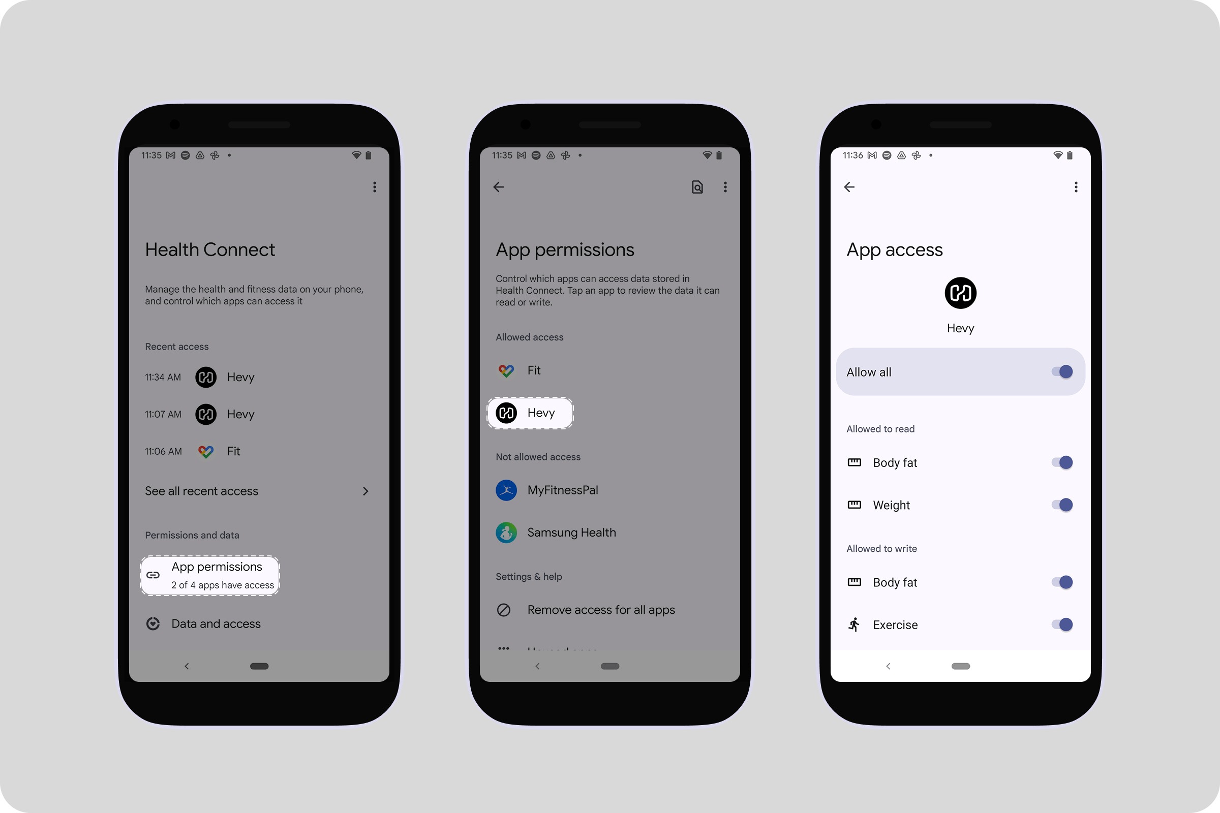 Allow access to Health connect  instructions - Hevy (1).png